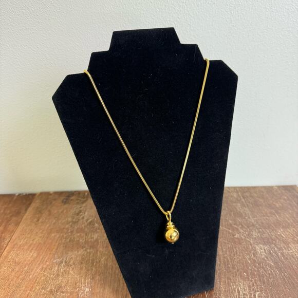 Vintage Anne Klein AKII Yellow Gold Tone Extra Long Pullover‎ necklace & pendant - Picture 1 of 5